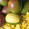 chopped & peeled mangoes
